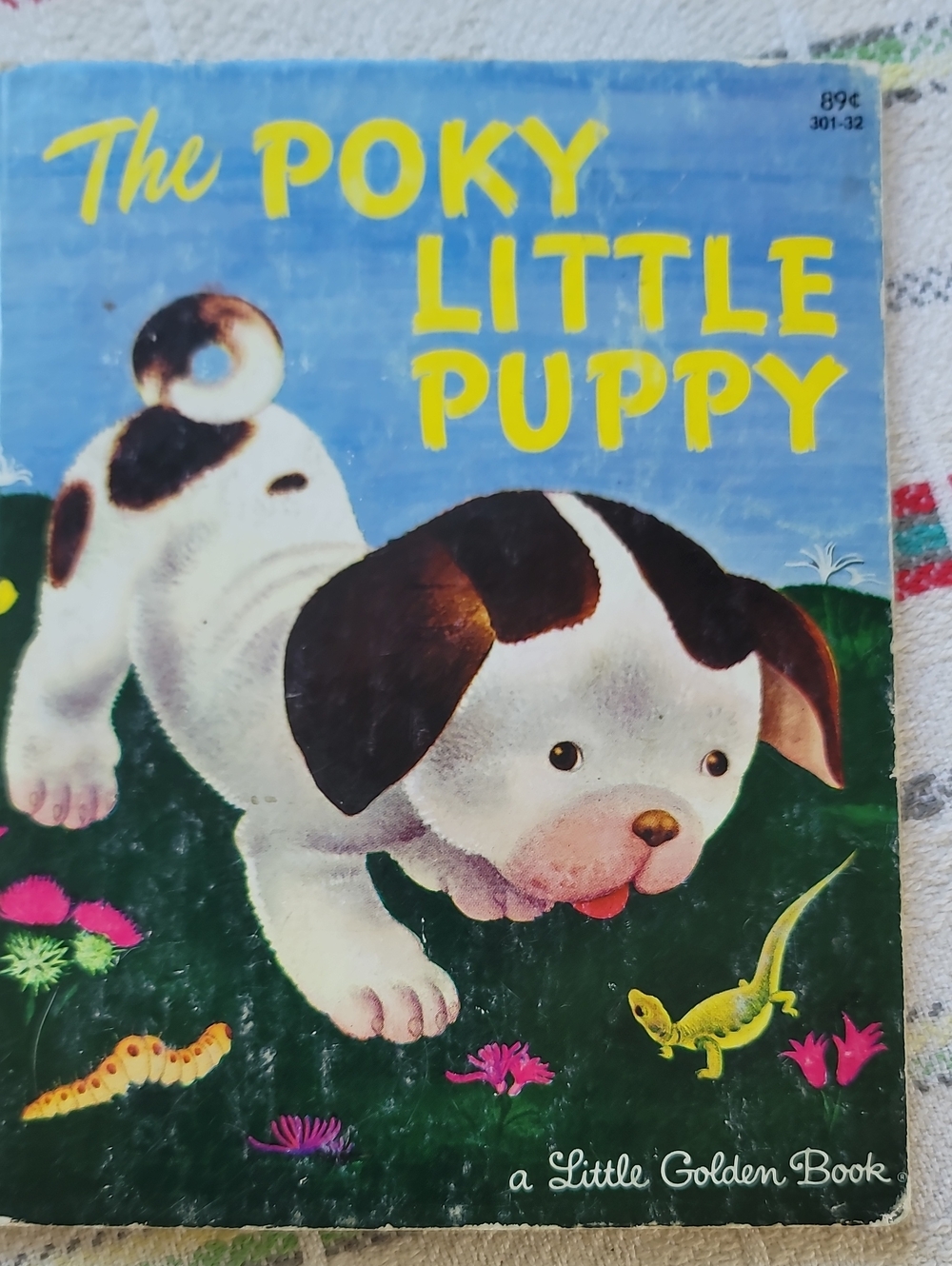 The Poky Little Puppy Kids Learning Book - White and Brown